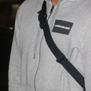 Black supreme fanny pack